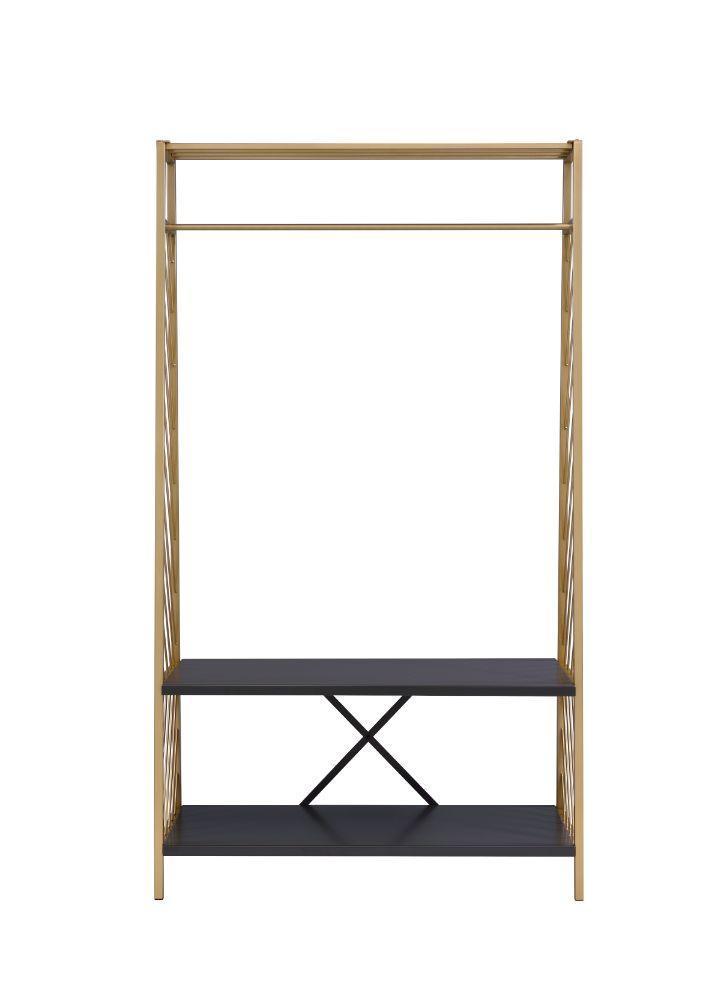 ACME Pahor Hall Tree, Gold & Black Finish FredCo