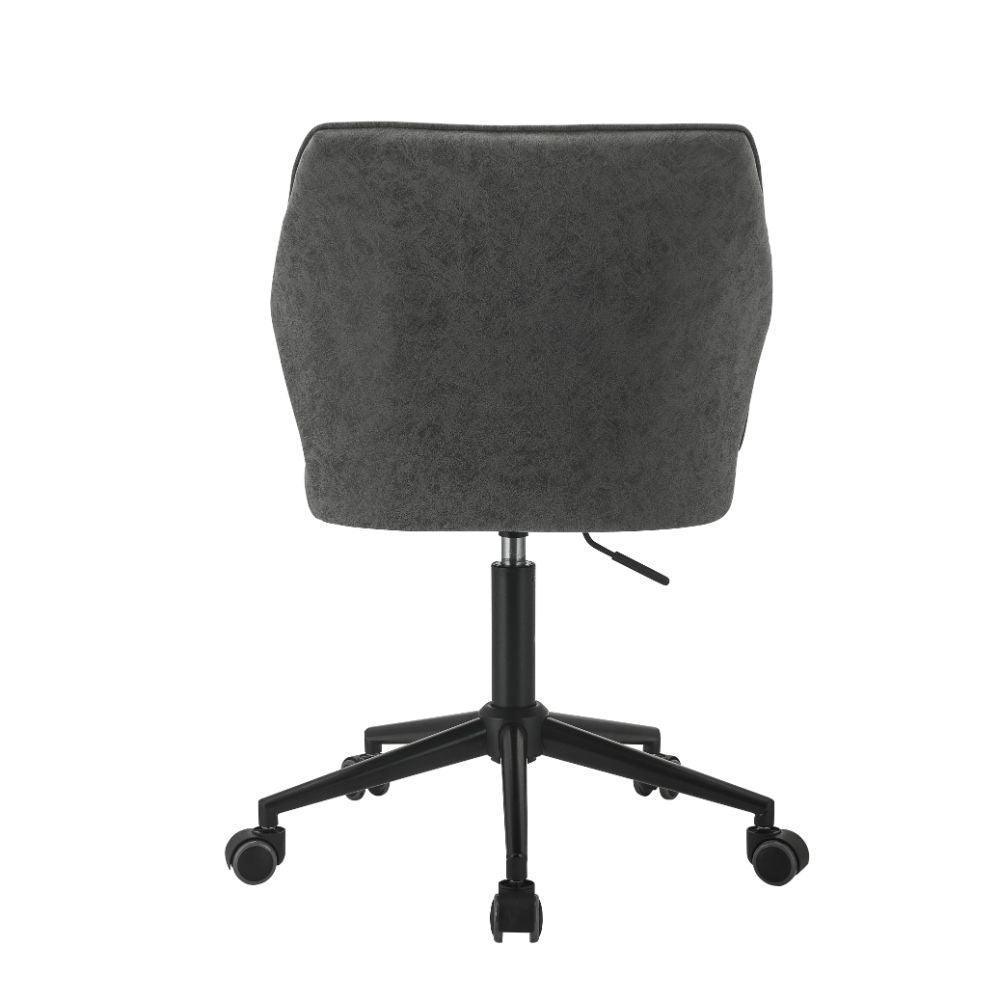 ACME Pakuna Office Chair, Vintage Gray PU & Black FredCo