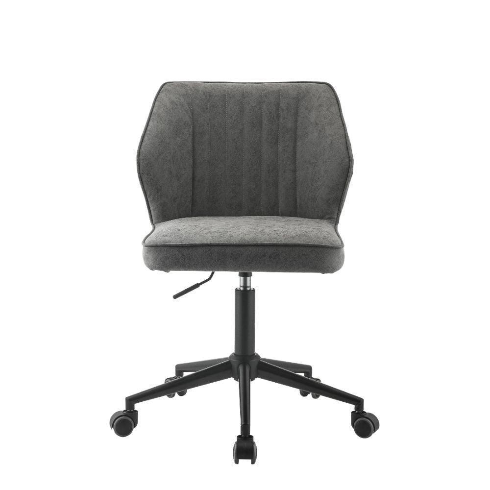 ACME Pakuna Office Chair, Vintage Gray PU & Black FredCo