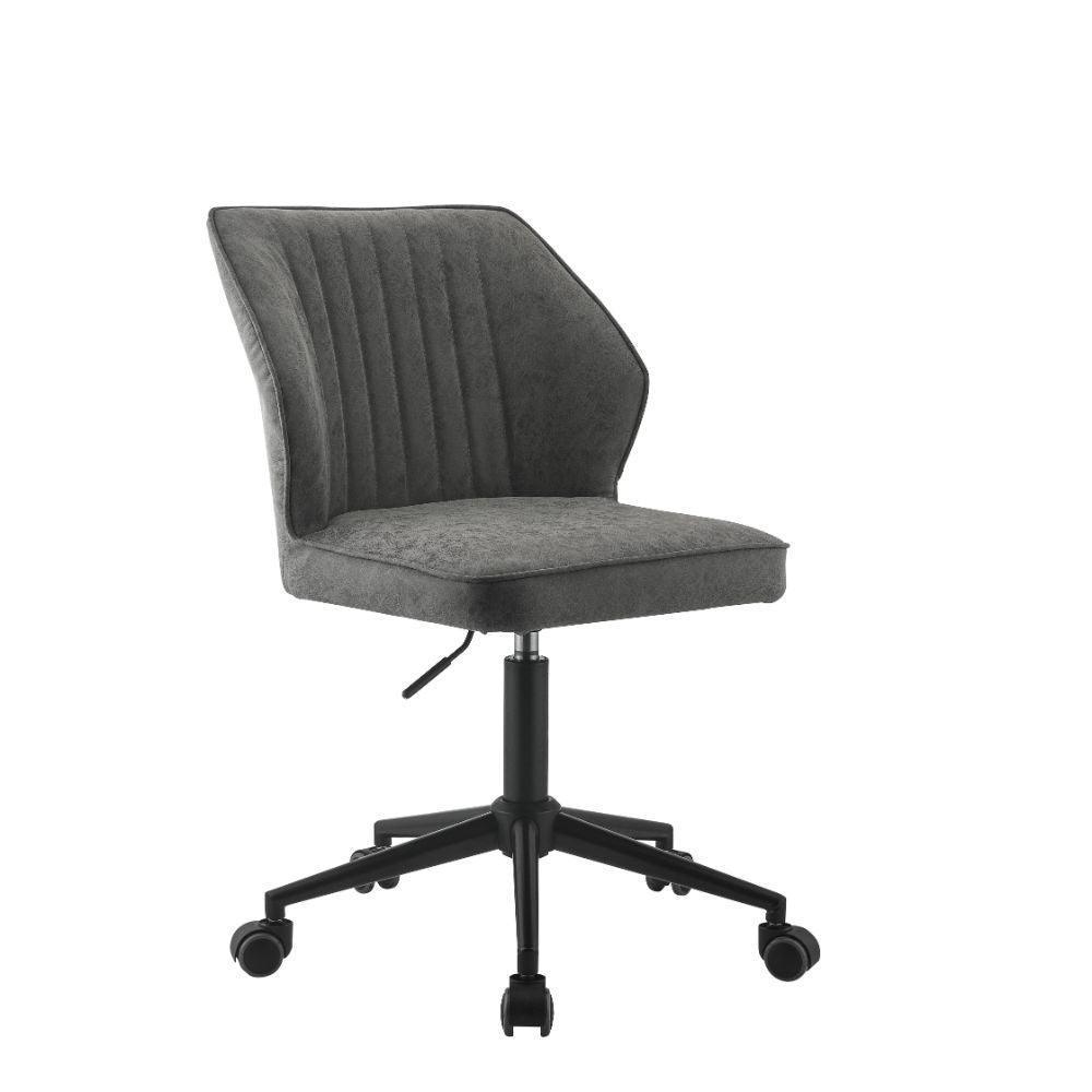 ACME Pakuna Office Chair, Vintage Gray PU & Black FredCo