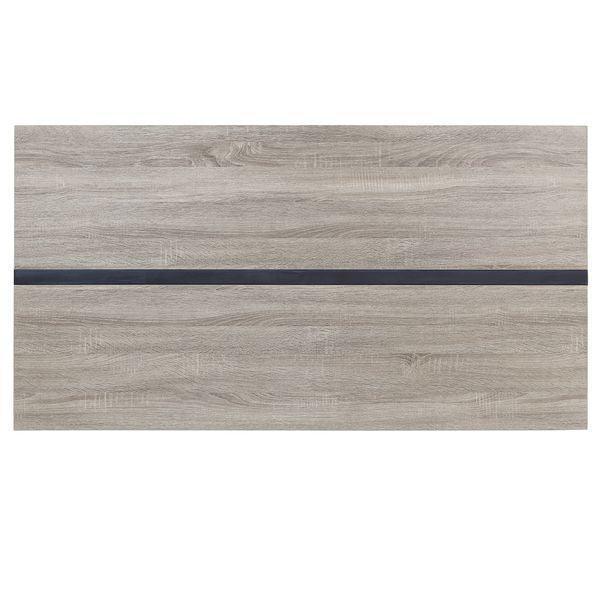 ACME Patwin Dining Table, Rustic Oak & Black Finish FredCo