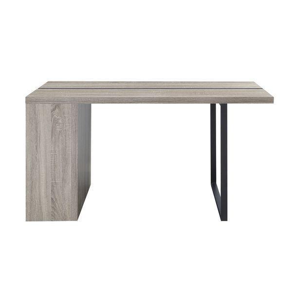 ACME Patwin Dining Table, Rustic Oak & Black Finish FredCo