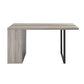 ACME Patwin Dining Table, Rustic Oak & Black Finish FredCo