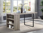 ACME Patwin Dining Table, Rustic Oak & Black Finish FredCo