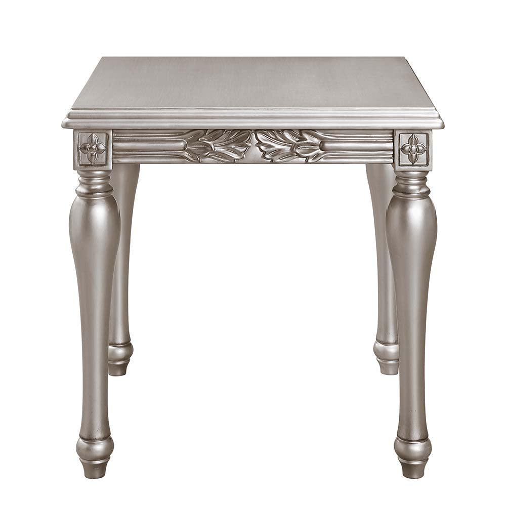 ACME Pelumi End Table , Platinum Finish FredCo