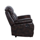 ACME Perfiel Motion Sofa, 2 Tone Dark Brown Top Grain Leather FredCo