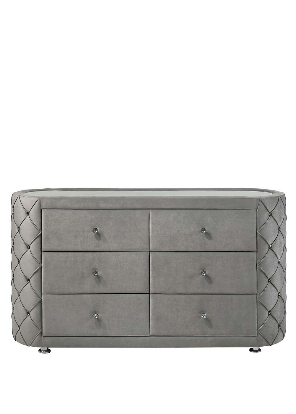 ACME Perine Dresser, Gray Velvet FredCo