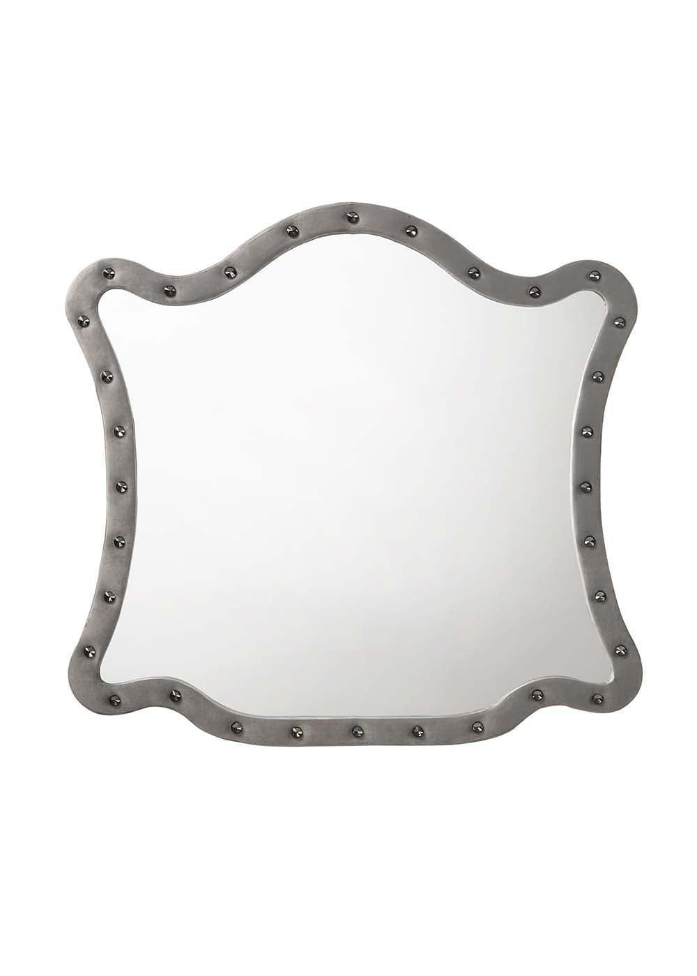 ACME Perine Mirror, Gray Velvet FredCo