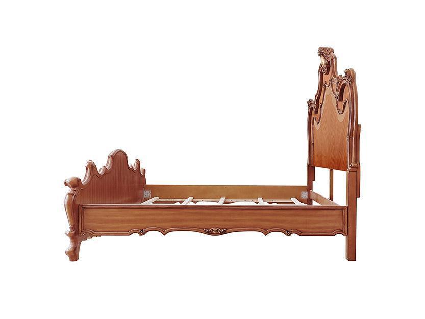 ACME Picardy California King Bed, Honey Oak Finish FredCo