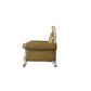 ACME Picardy Chair w/1 Pillow, Antique Pearl & Butterscotch PU FredCo