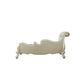ACME Picardy Chaise w/ Pillows, Antique Pearl & Fabric FredCo