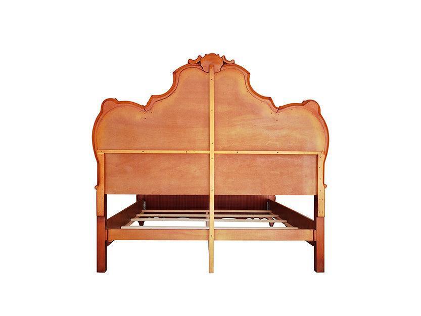 ACME Picardy Eastern King Bed, Honey Oak Finish FredCo