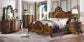 ACME Picardy Eastern King Bed, Honey Oak Finish FredCo