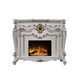 ACME Picardy Fireplace, Antique Pearl Finish FredCo