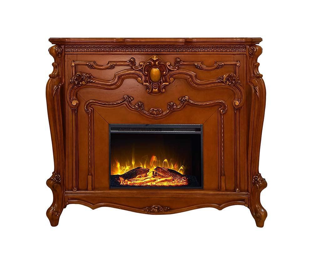 ACME Picardy Fireplace, Honey Oak Finish FredCo