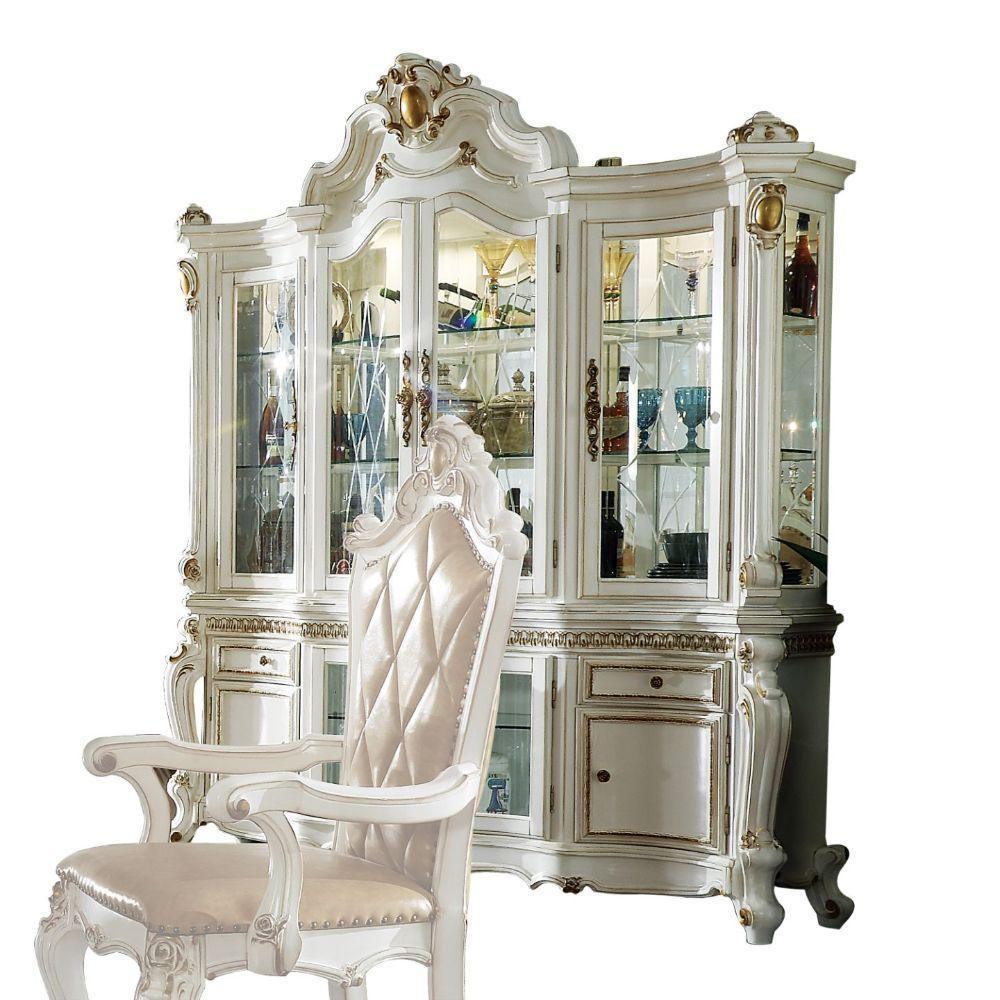 ACME Picardy Hutch & Buffet, Antique Pearl 63464 FredCo