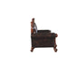 ACME Picardy Oversized Sofa w/5 Pillows, Vintage Honey Oak & PU FredCo