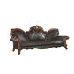 ACME Picardy Oversized Sofa w/5 Pillows, Vintage Honey Oak & PU FredCo