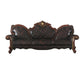 ACME Picardy Oversized Sofa w/5 Pillows, Vintage Honey Oak & PU FredCo