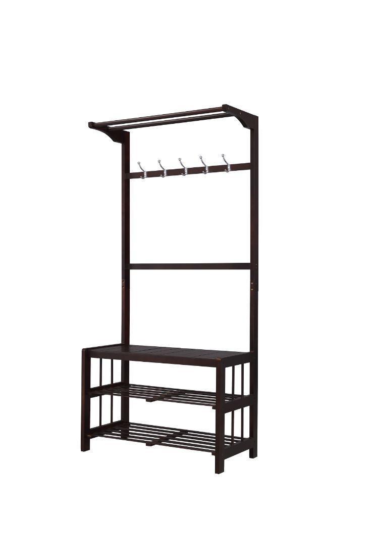 ACME Pieria Hall Tree, Espresso Finish FredCo