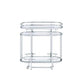 ACME Piffo Serving Cart & Bar Table, Clear Glass & Chrome Finish FredCo