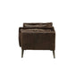 ACME Porchester Chair, Distress Chocolate Top Grain Leather FredCo