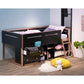 ACME Prescott Bookshelf (2 Compartments), Black & Rose-Gold FredCo