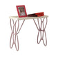 ACME Priya II Nightstand, White & Light Purple FredCo