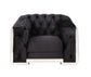 ACME Pyroden Chair, Black Velvet & Chrome Finish FredCo