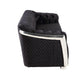 ACME Pyroden Chair, Black Velvet & Chrome Finish FredCo