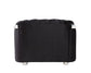 ACME Pyroden Chair, Black Velvet & Chrome Finish FredCo