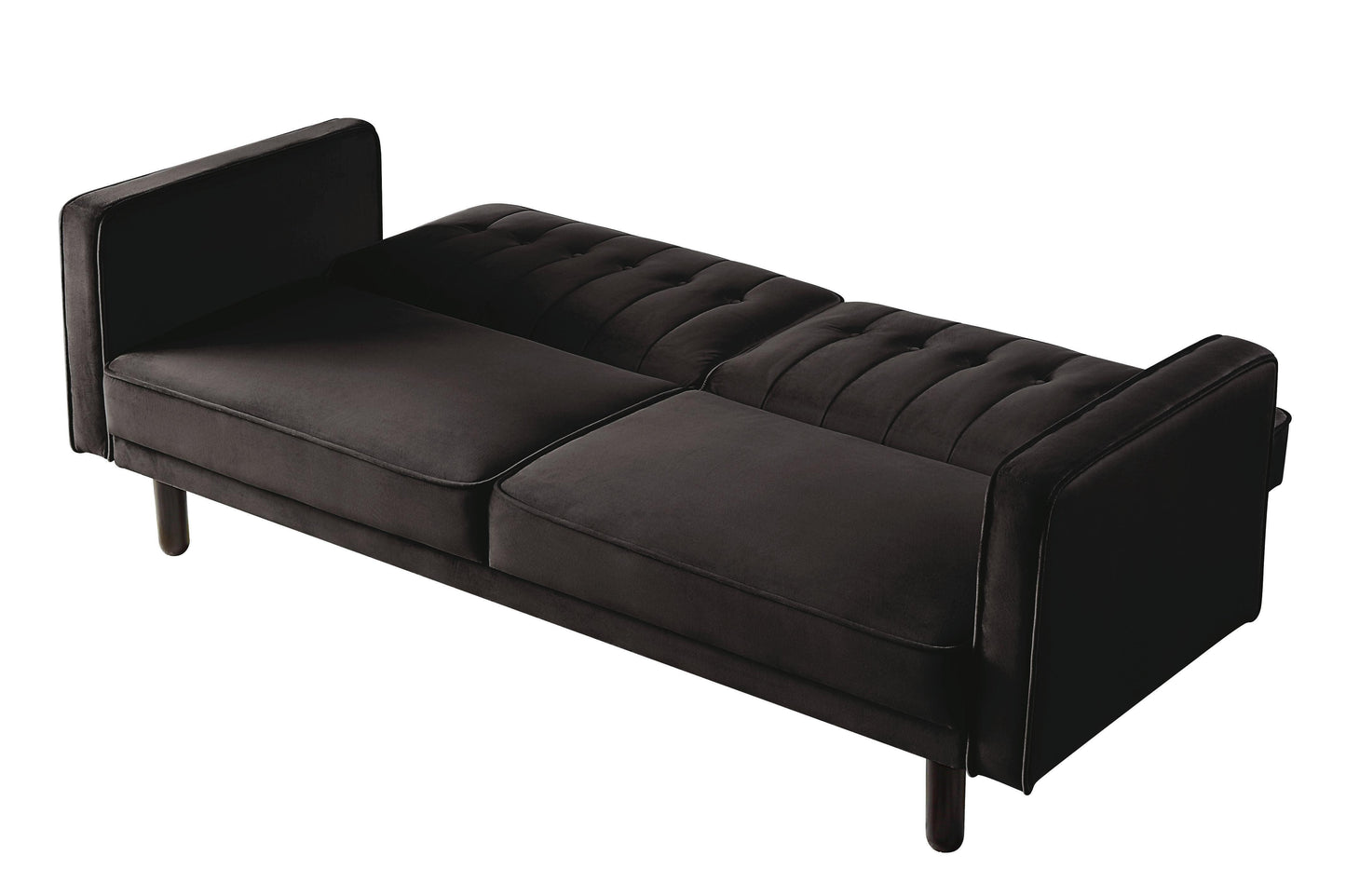 ACME Qinven Adjustable Sofa , Dark Brown Velvet FredCo