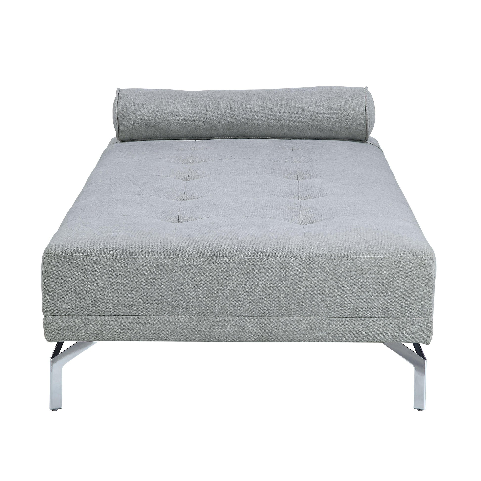 ACME Quenti Sofa Bed w/Pillow, Gray Melange Velvet FredCo