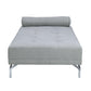 ACME Quenti Sofa Bed w/Pillow, Gray Melange Velvet FredCo