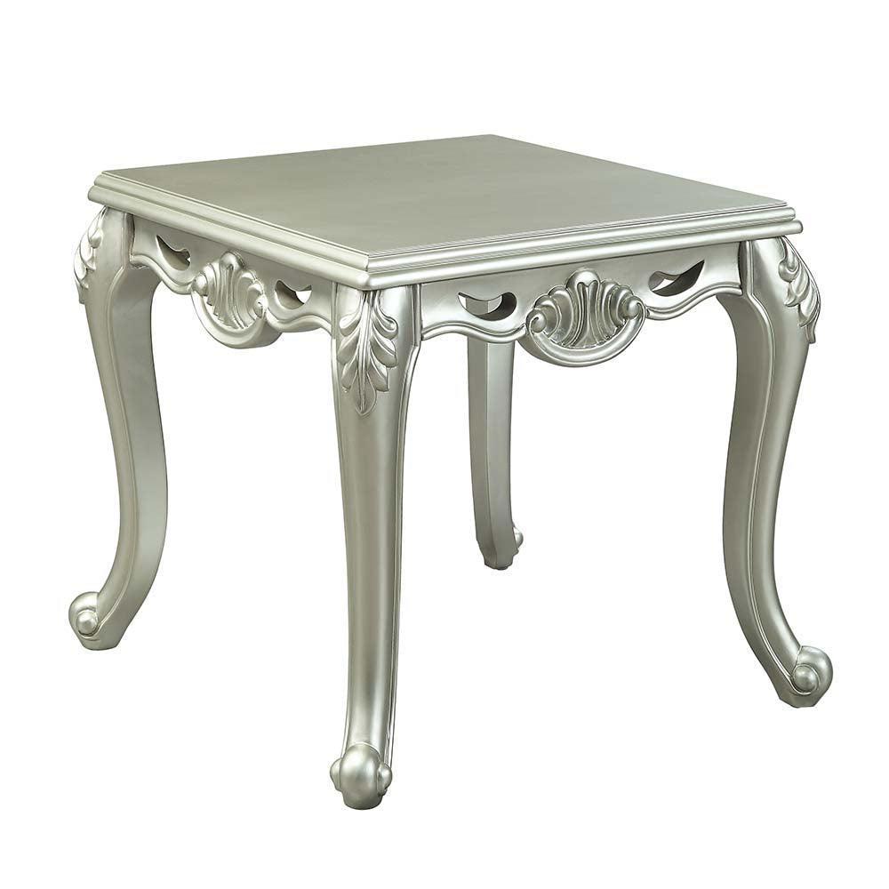 ACME Qunsia End Table , Champagne Finish FredCo