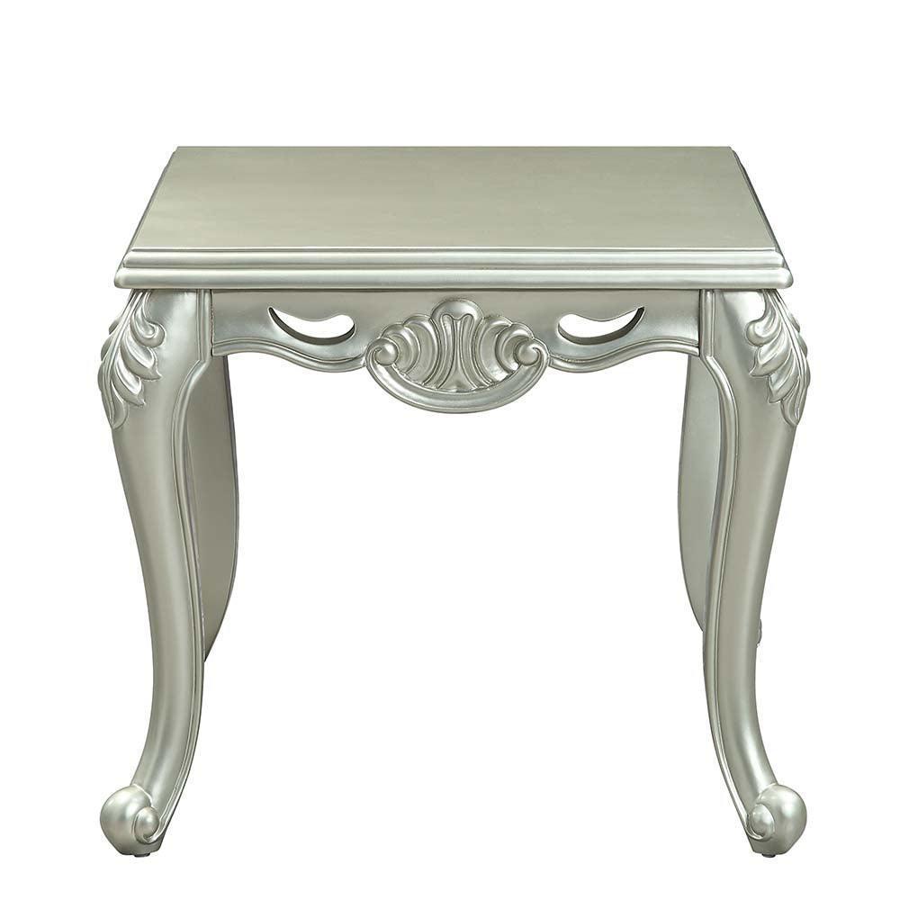 ACME Qunsia End Table , Champagne Finish FredCo