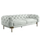 ACME Ragle Sofa, Vintage White Top Grain Leather FredCo