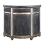 ACME Rahma Bar Table, Antique Ebony Top Grain Leather & Aluminum FredCo