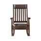 ACME Raina Rocking Chair, Brown PU & Walnut Finish FredCo