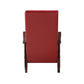 ACME Raina Rocking Chair, Red PU & Espresso Finish FredCo