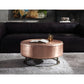 ACME Raith Coffee Table, Rose Gold Aluminum FredCo