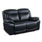 ACME Ralorel Motion Loveseat, Black Top Grain Leather FredCo