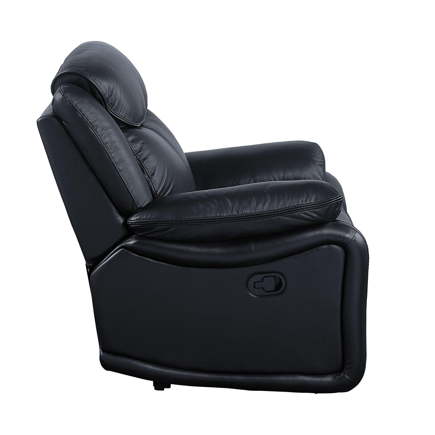 ACME Ralorel Motion Loveseat, Black Top Grain Leather FredCo