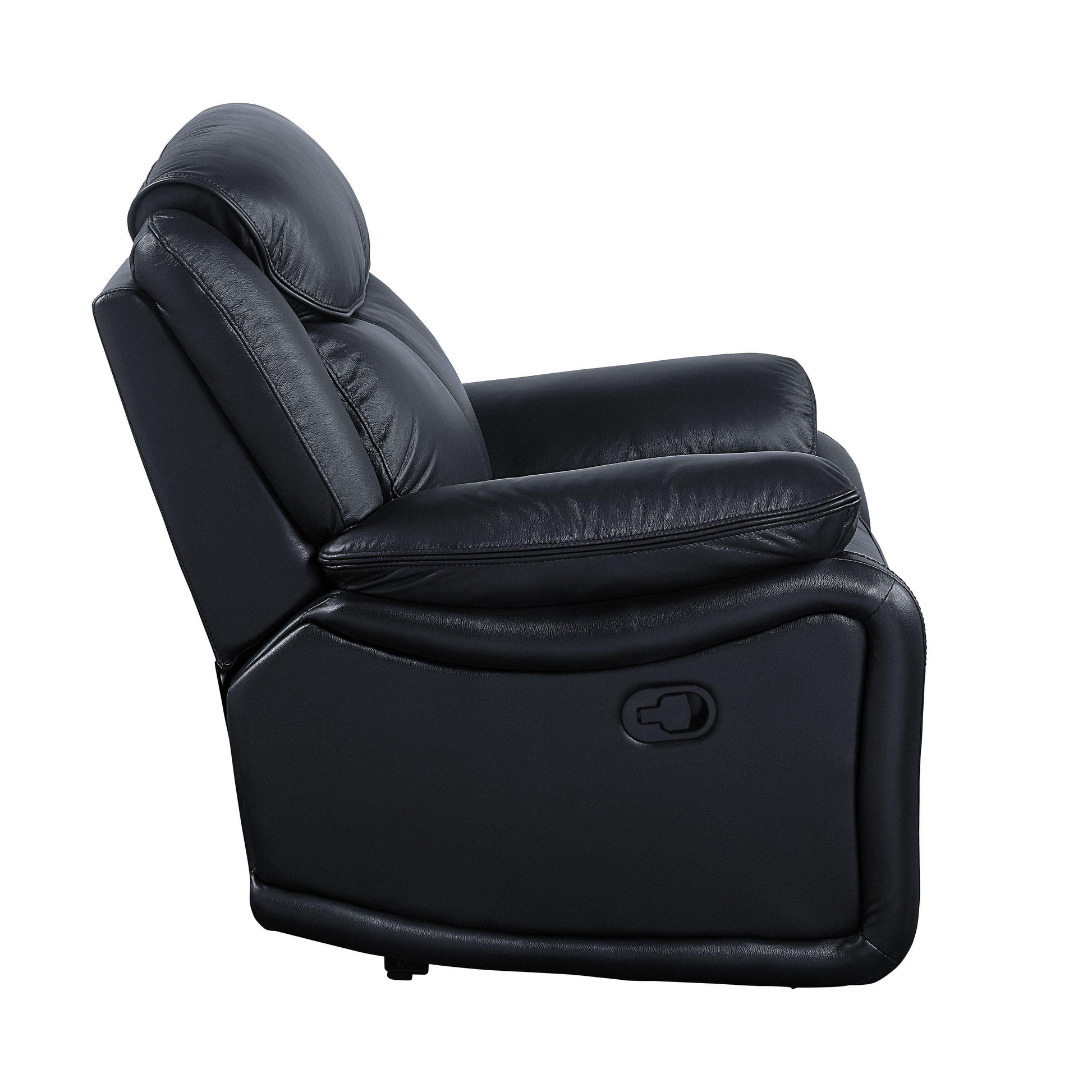 ACME Ralorel Motion Loveseat, Black Top Grain Leather FredCo