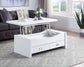 ACME Ramiel Coffee Table w/Lift Top, High Gloss White Finish FredCo
