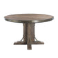 ACME Raphaela Round Dining Table, Weathered Cherry Finish FredCo
