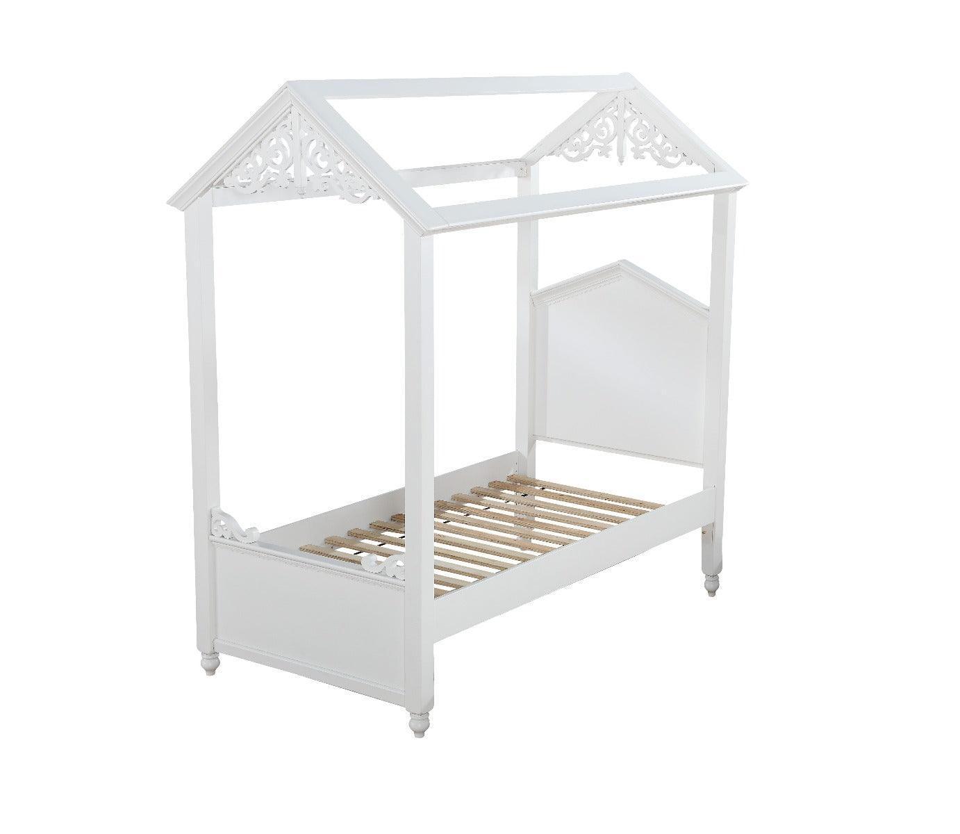 ACME Rapunzel Twin Bed, White 37350T FredCo