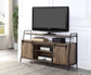 ACME Rashawn TV Stand , Rustic Oak & Black Finish FredCo