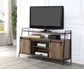 ACME Rashawn TV Stand , Rustic Oak & Black Finish FredCo