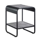 ACME Raziela End Table, Concrete Gray & Black Finish FredCo